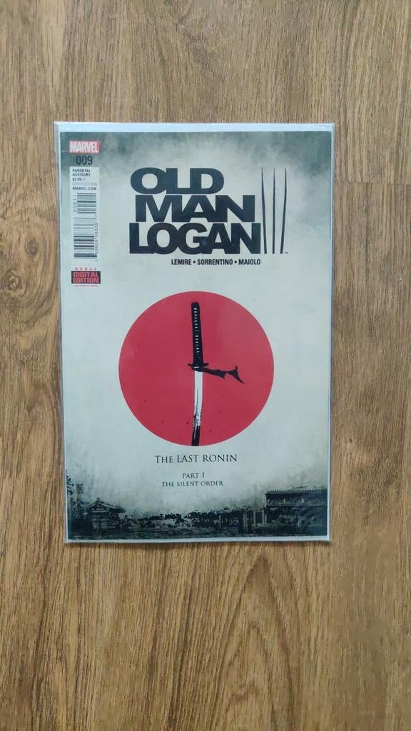Old Man Logan #9 - The Last Ronin Part 1 Marvel Comic, Eén comic, Lemire, Sorrentino, Maiolo, Amerika, Nieuw