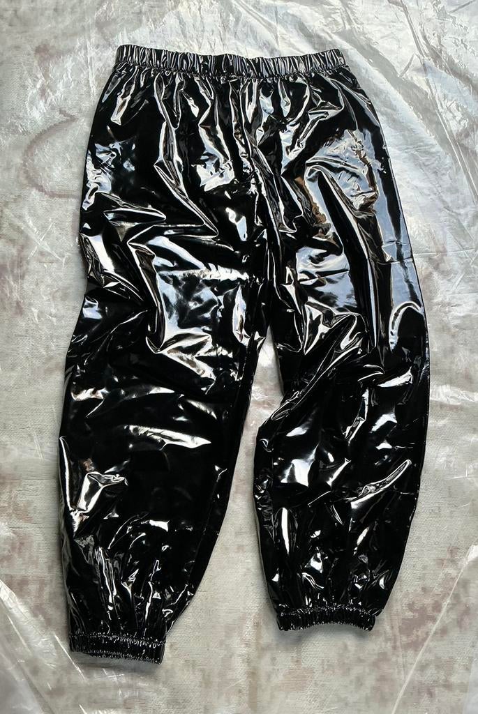 Sexy lakbroek zwart NIEUW taille elastisch 45 tot 55 cm XL, Verzenden, Nieuw, Zwart, Legging
