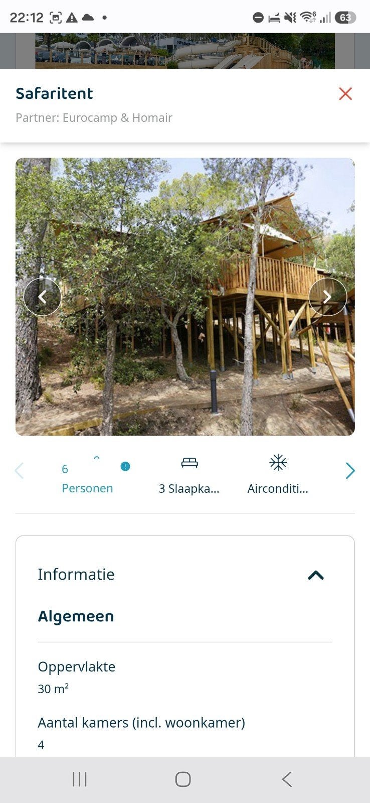 Luxe 6-p safaritent Camping Gala gogo( 6 tm 21 jul