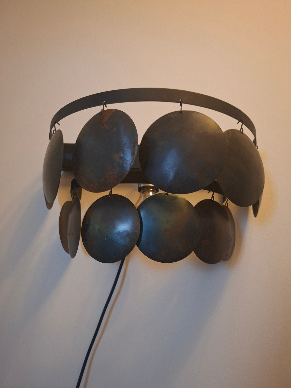 Schijfjes Wandlamp, Ophalen, Zo goed als nieuw