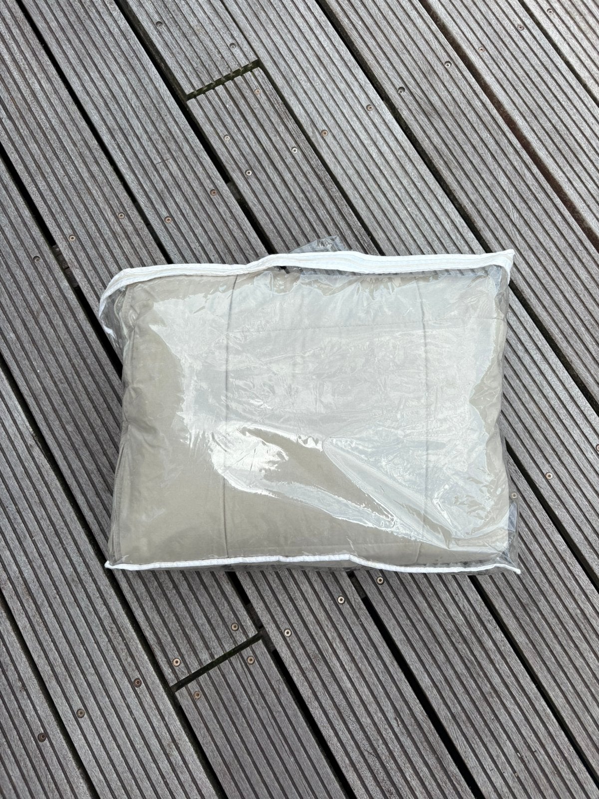 Plaid/kleed, Ophalen of Verzenden, Zo goed als nieuw, Plaid, Beige