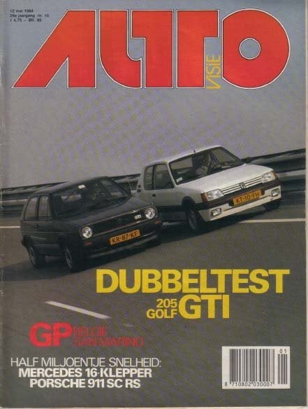 Autovisie 10 1984 : Mercedes Benz 190E 2.3-16 - VW Golf GTI, Ophalen of Verzenden, Gelezen, Algemeen