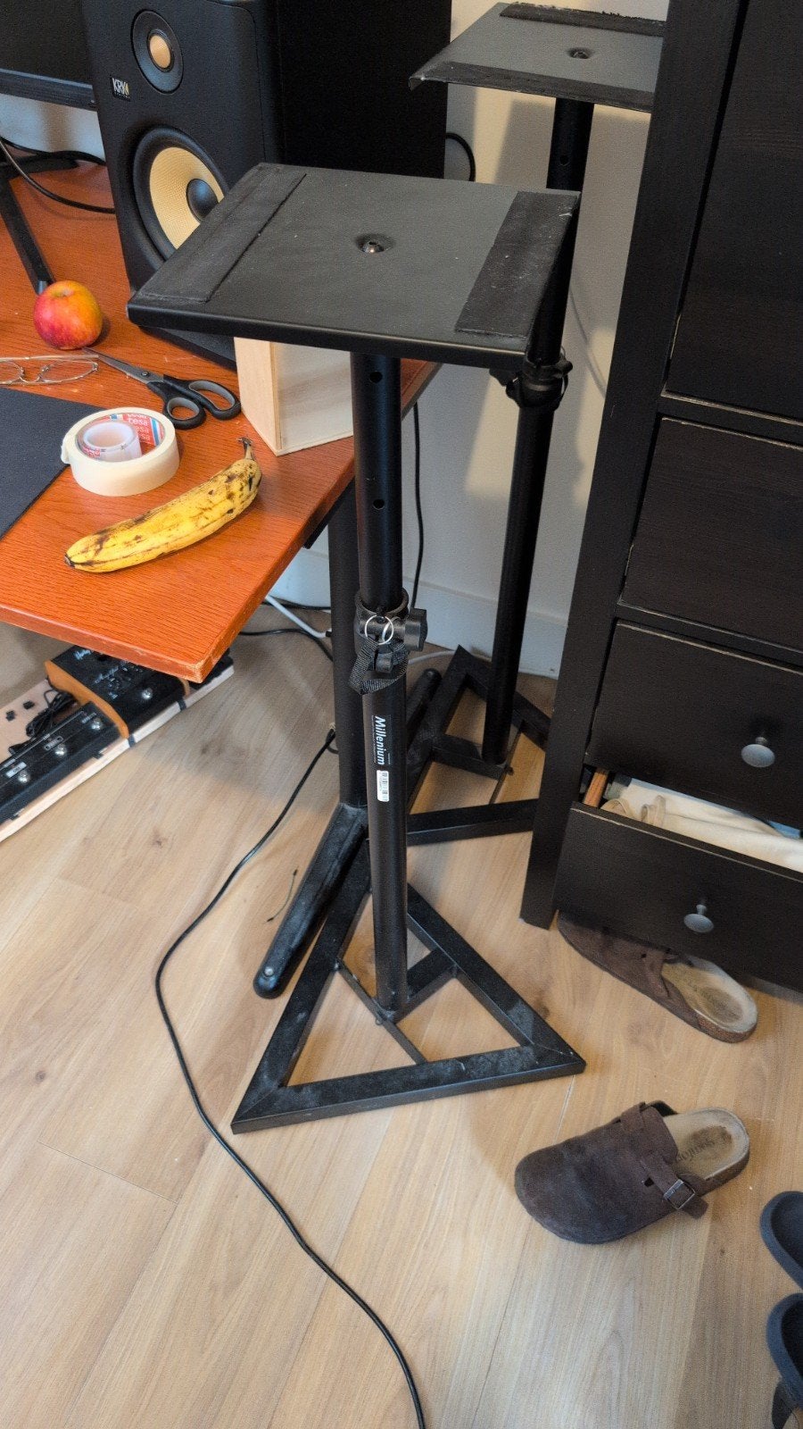 Millenium speaker monitor standaarden, Muziek en Instrumenten, Ophalen, Gebruikt, Muziekstandaard, Speaker