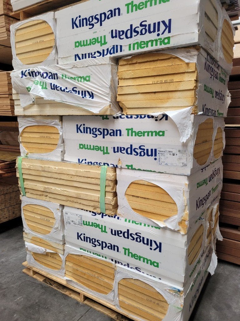 Kingspan Therma TW50 1200x600x100mm, 4 platen per pak, Ophalen, Zo goed als nieuw, Hardschuim (Pir), 15 m² of meer