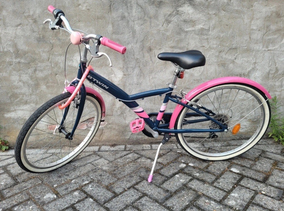 B'TWIN kinderfiets 24 inch met 6 versnellingen, Ophalen, B'TWIN, Velgrem, Versnellingen