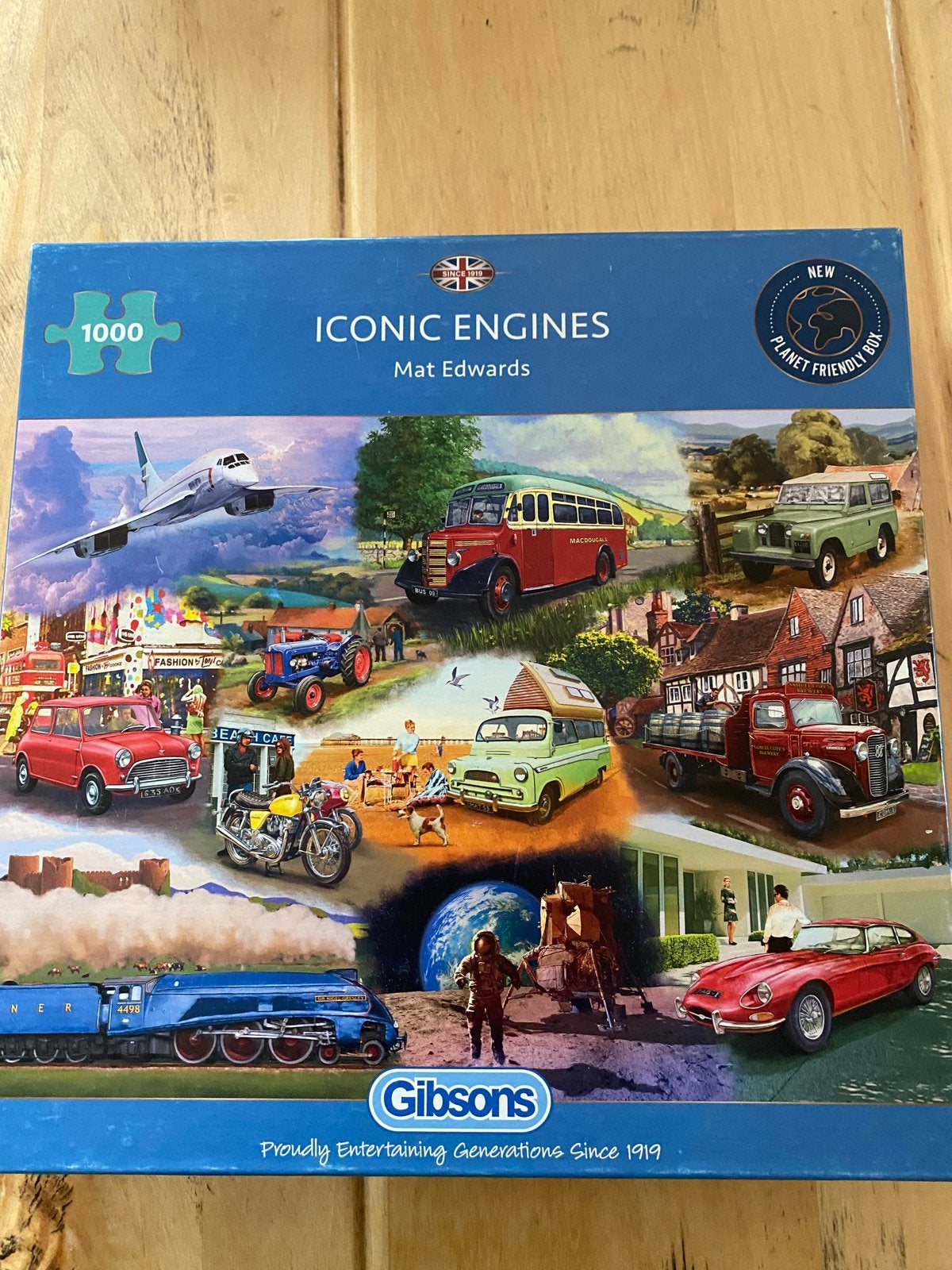 Gibsons Iconic Engines 1000 stukjes legpuzzel, Ophalen of Verzenden, 500 t/m 1500 stukjes, Zo goed als nieuw, Legpuzzel
