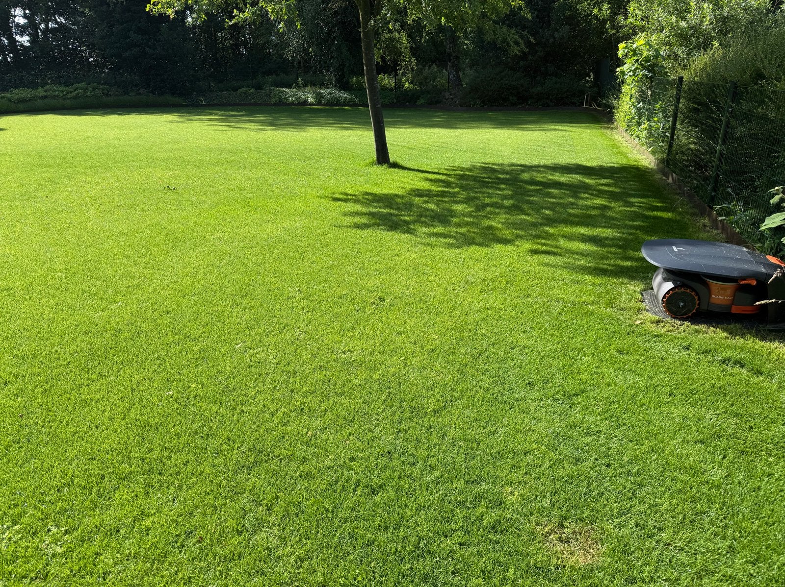 Navimow H1500E robotmaaier (gebruikt, incl. garage), Tuin en Terras, Grasmaaiers, Ophalen, Gebruikt, Accu-grasmaaier