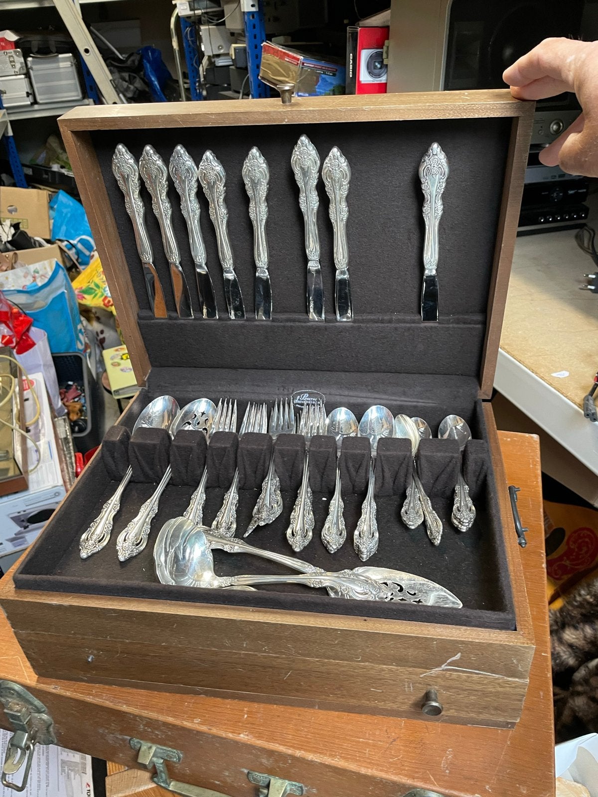 Community Bestekset in Houten Kist, Antiek en Kunst, Ophalen, Zilver