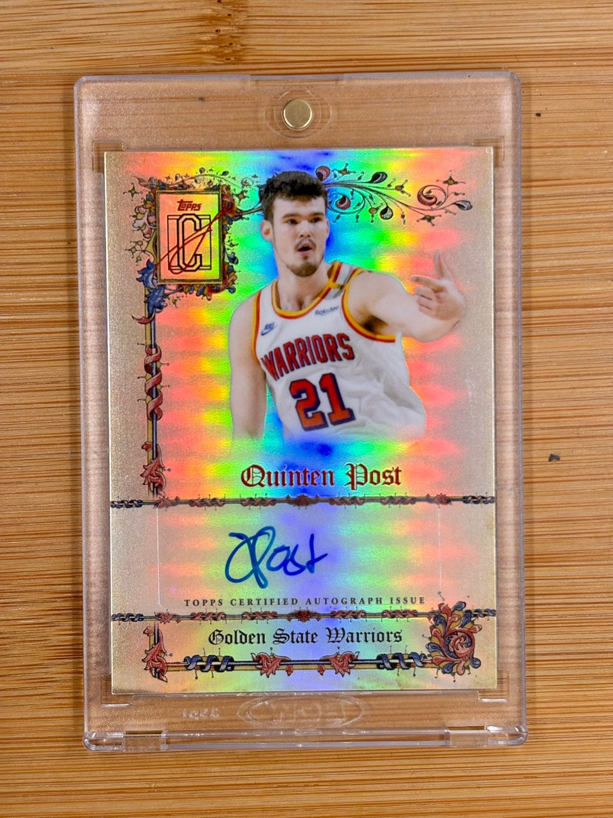 Quinten Post 2025-26 Topps Signature Class Manuscripts auto, Hobby en Vrije tijd, Ophalen of Verzenden, Zo goed als nieuw, Plaatje