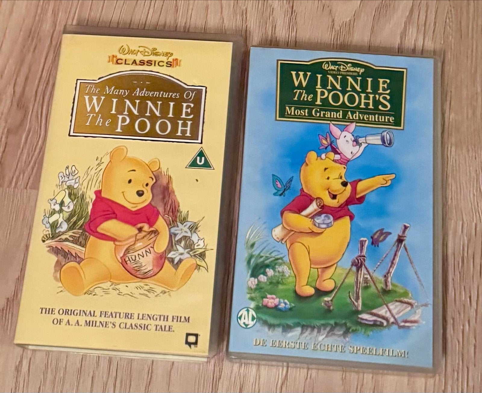 Winnie de Pooh VHS: The Many Adventures & Most Grand Adventu, Cd's en Dvd's, Verzenden, Alle leeftijden, Nederlands, Familie
