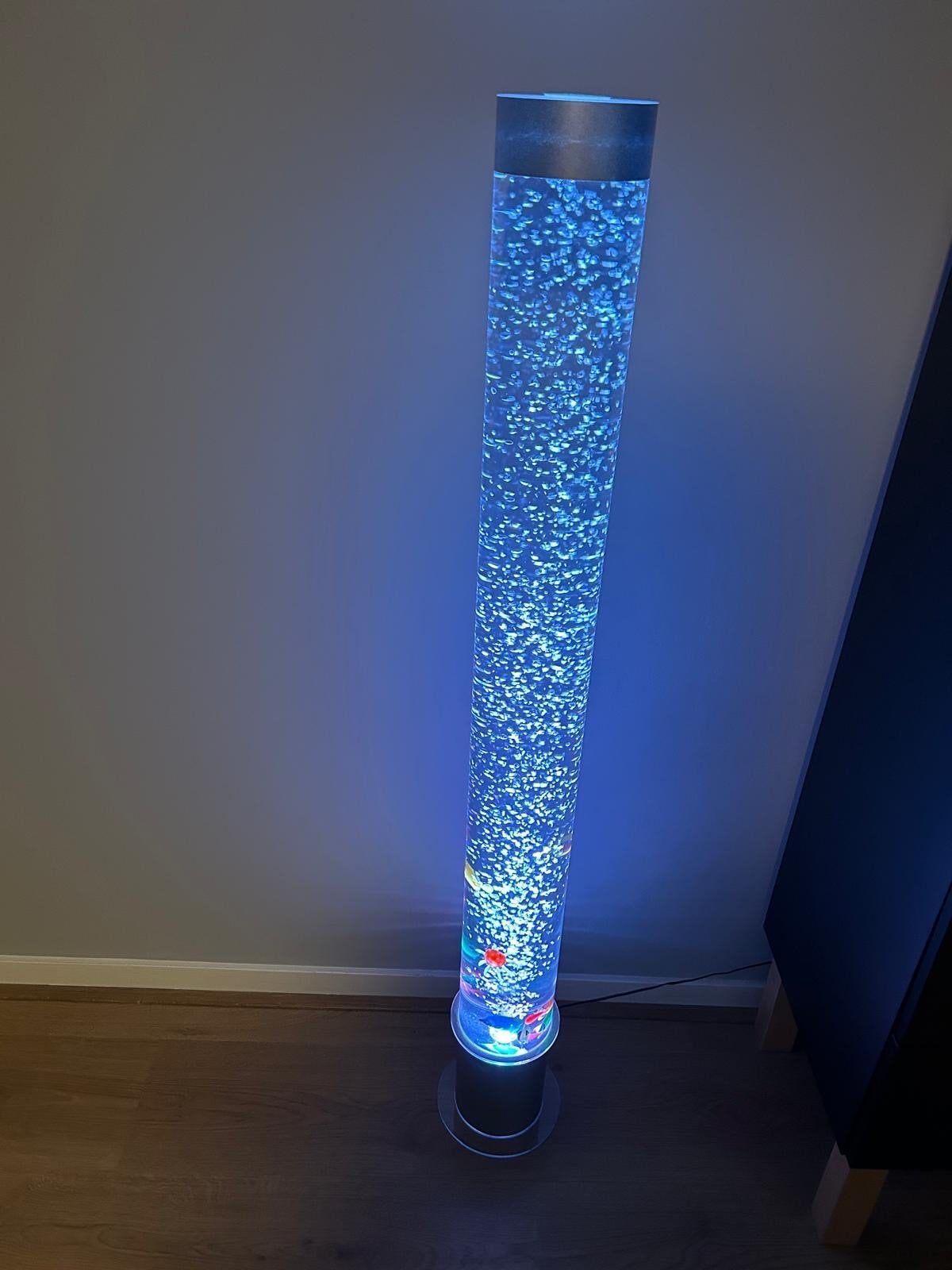 Sfeervolle LED Snoezellamp met afstandsbediening, Ophalen, Kunststof, Overige fittingen, Zo goed als nieuw