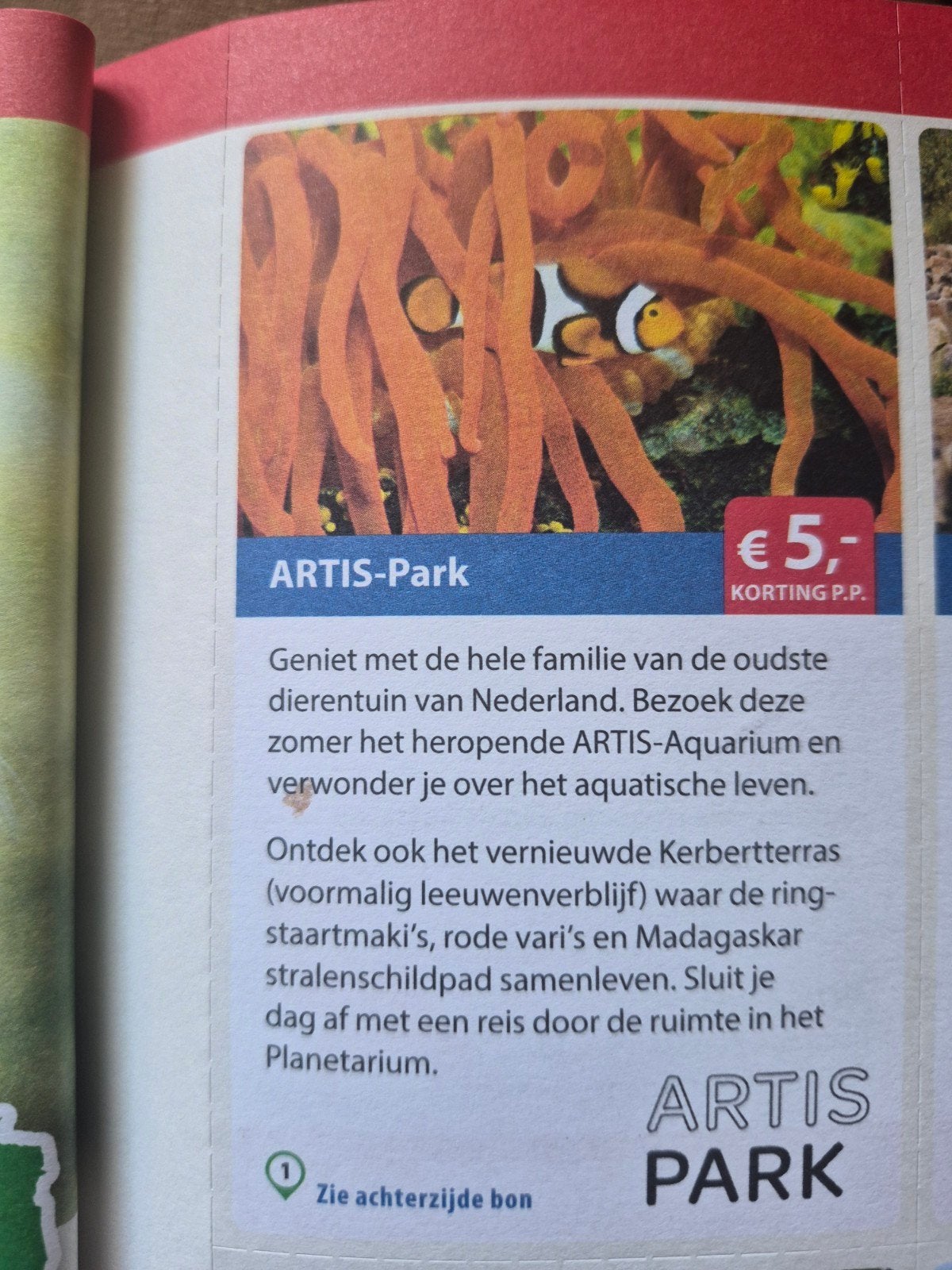 Artis park, Tickets en Kaartjes, Eén persoon, Overige soorten