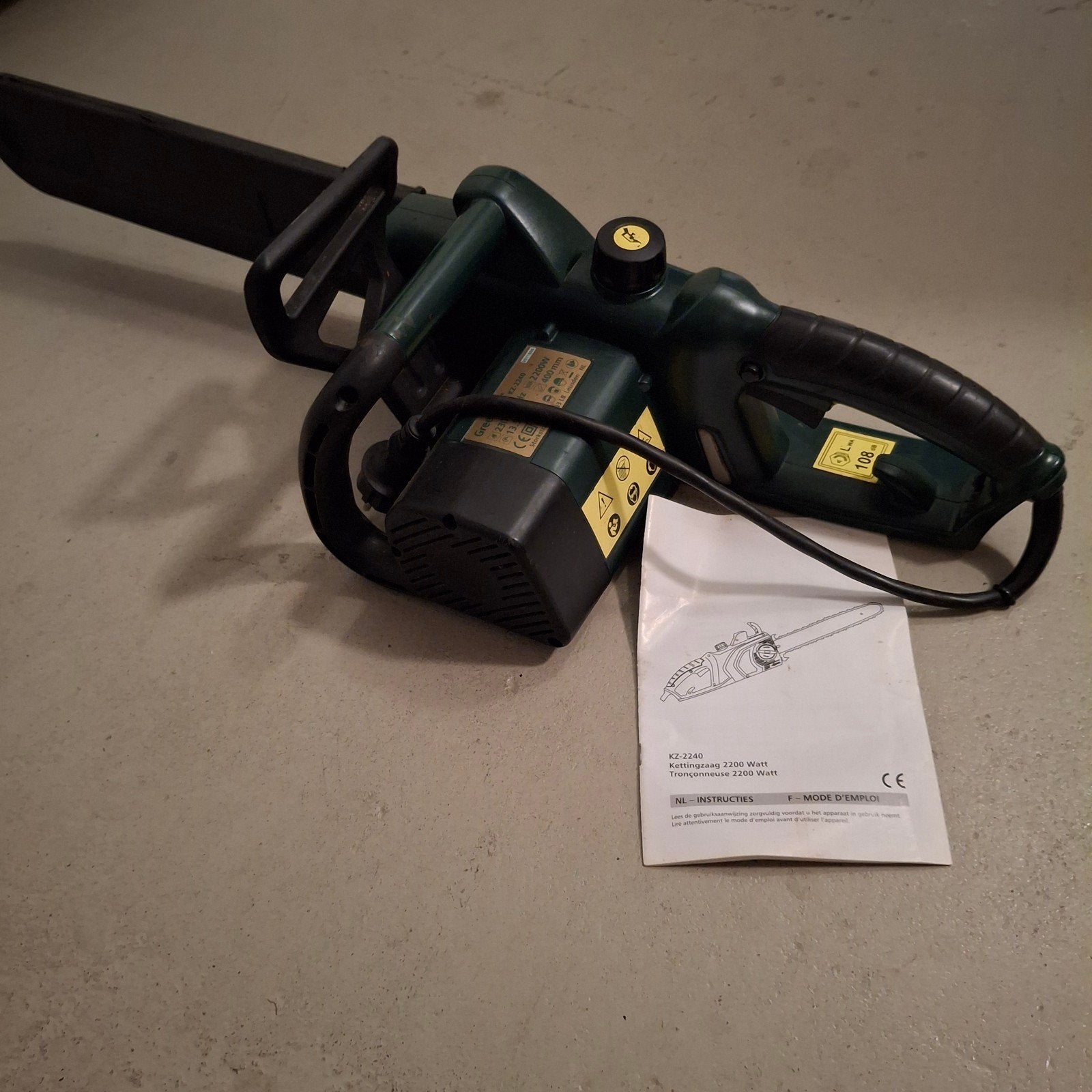 Greenway KZ-2240 Kettingzaag 2200W - Zo goed als nieuw