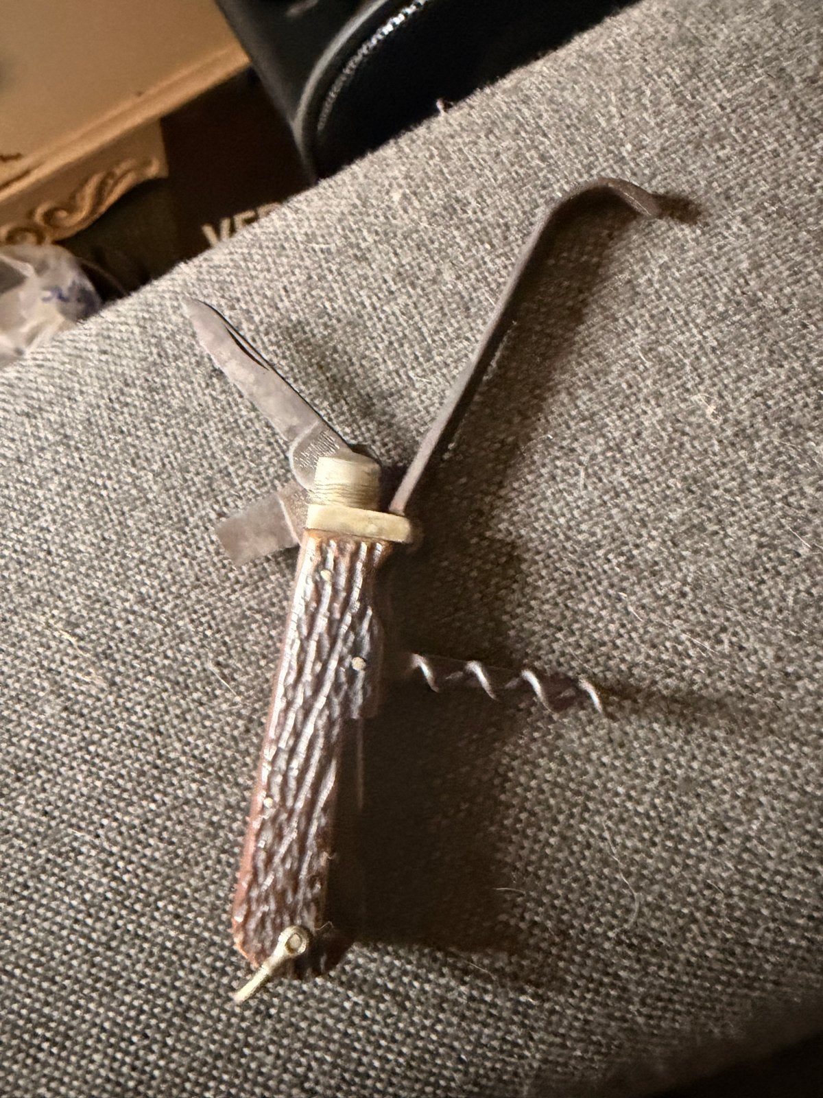 Vintage G. Butler Sheffield zakmes met kurkentrekker, Antiek en Kunst, Antiek | Gereedschap en Instrumenten, Ophalen of Verzenden
