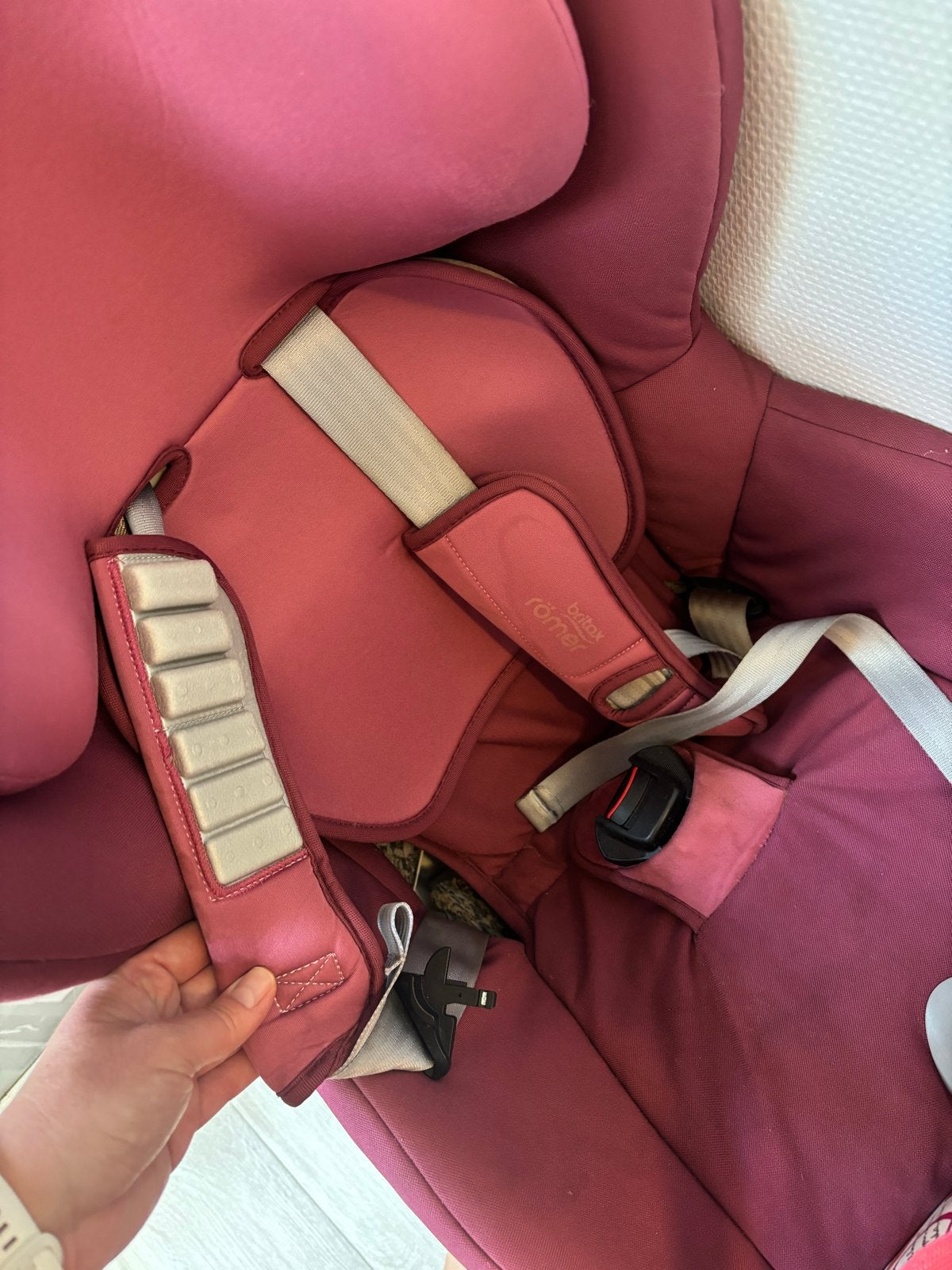 Britax Römer autostoel - roze/rood - 0-18 kg, Romer, 0 t/m 18 kg, Verstelbare rugleuning, Ophalen of Verzenden