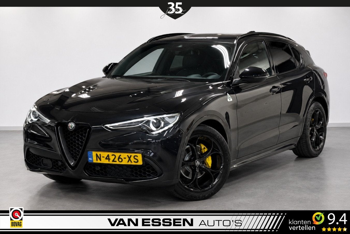Alfa Romeo Stelvio 2.0 T AWD First Edition Navi Camera Memor, Auto's, Automaat, Euro 6, 4 cilinders, Zwart