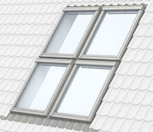Velux EKW UK08 0003 Dakraam Gootstuk 134x140 cm, Minder dan 80 cm, 120 tot 160 cm, Nieuw, Ophalen of Verzenden