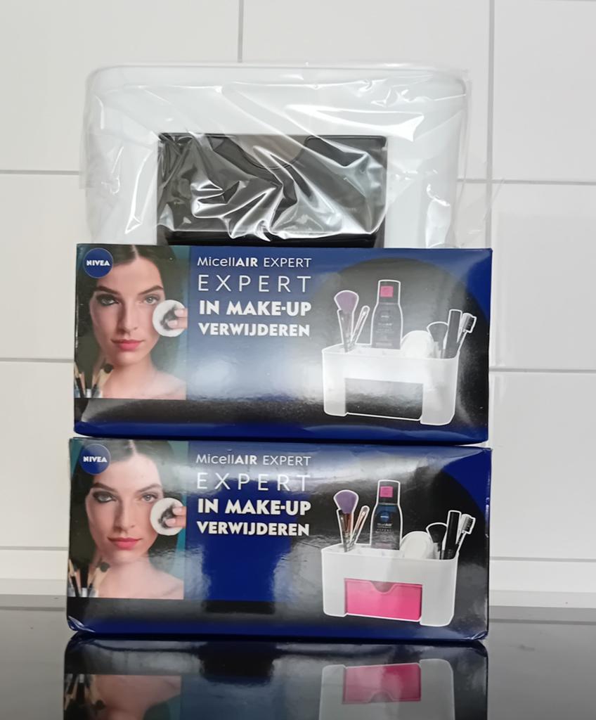 Make-up organizer 6 vakjes met 1 lade. 2 verpakkingen., Ophalen, Nieuw, Wit, Gehele gezicht