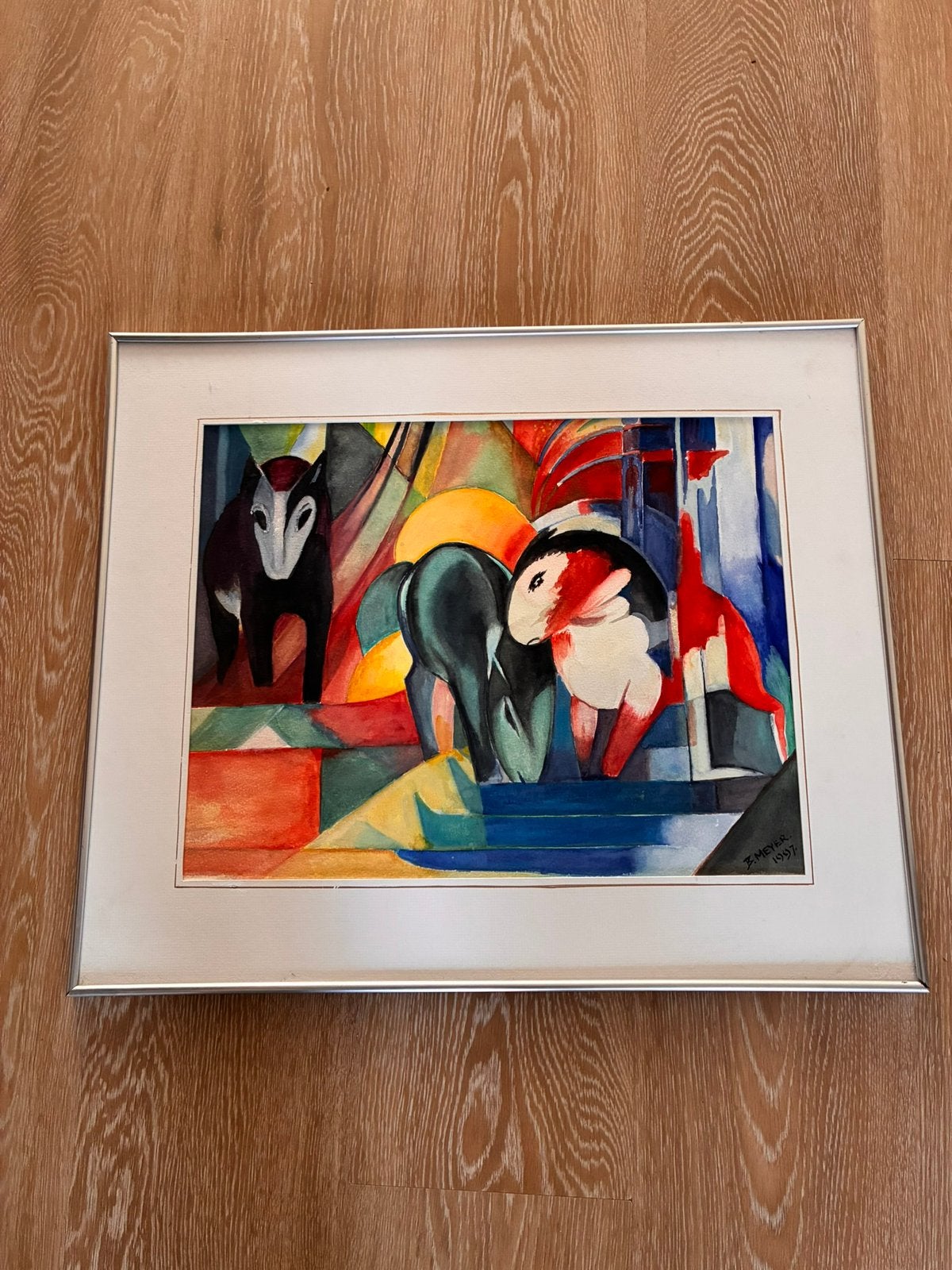 Schilderij. Gemaakt door B. Meyer, Ophalen