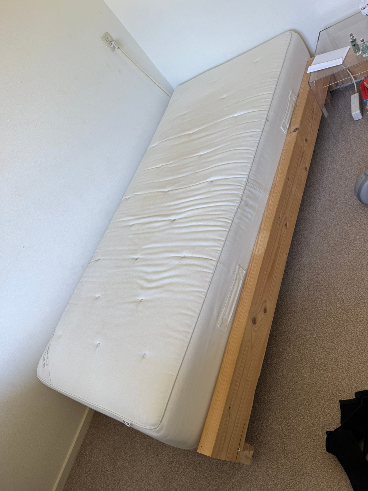 Ikea sultan hamno matras 90x200 (hoes moet gewassen worden), Ophalen, Gebruikt, 90 cm, Eenpersoons