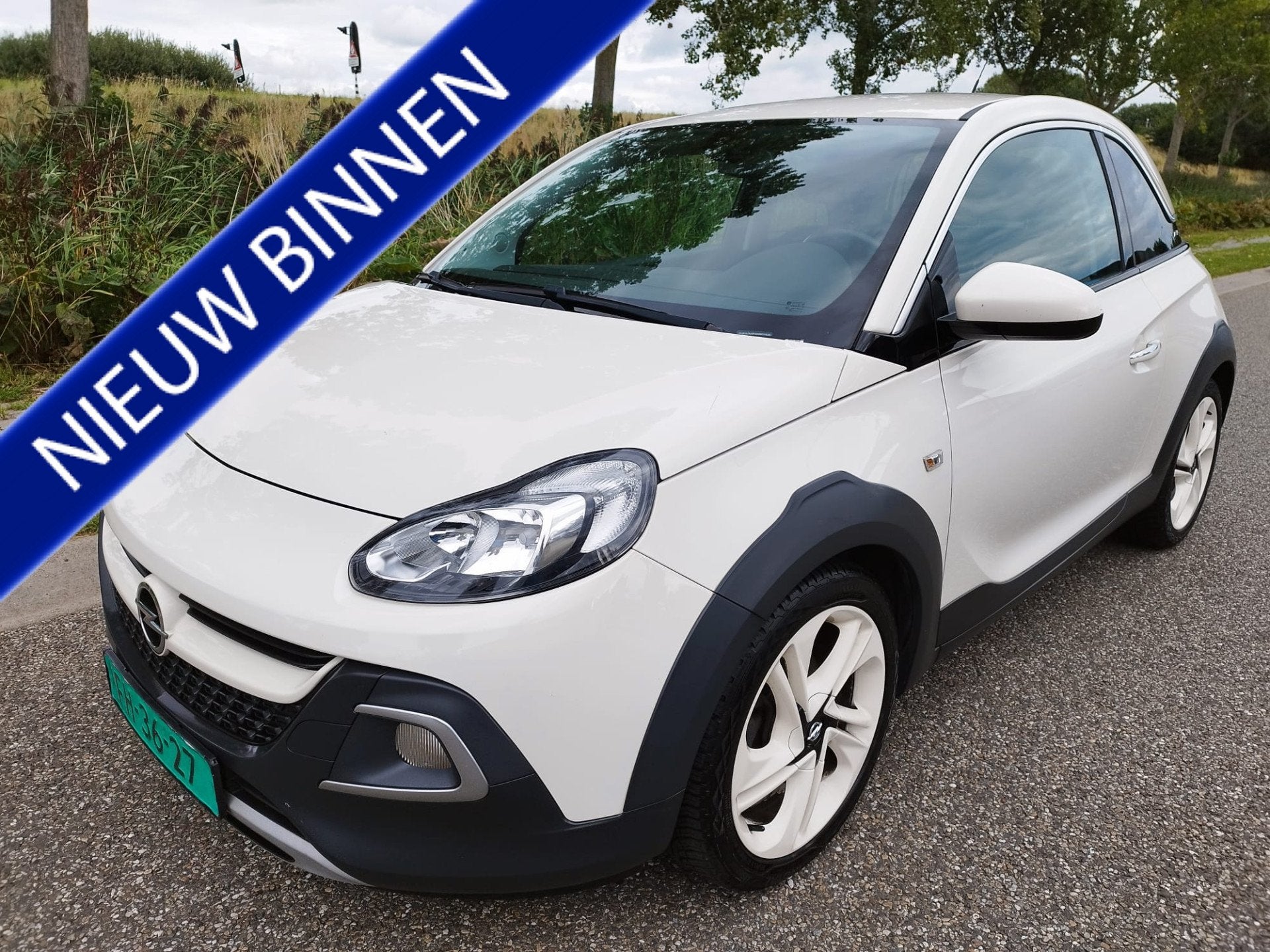 Opel ADAM 1.0 Turbo Rocks * 6-bak * Sportstoelen * stoelverw, Voorwielaandrijving, ADAM, Gebruikt, Zwart