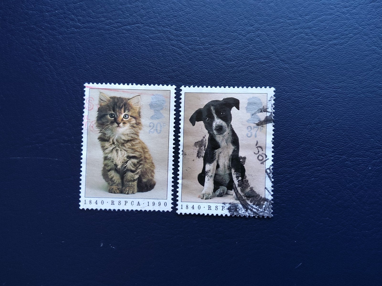 UK Postzegels: RSPCA 1990 - Kat en Hond, Ophalen of Verzenden
