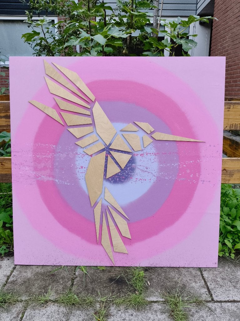mooi kunstwerk, Houtsnede, Ophalen of Verzenden, Dieren en Natuur, Gelimiteerde oplage