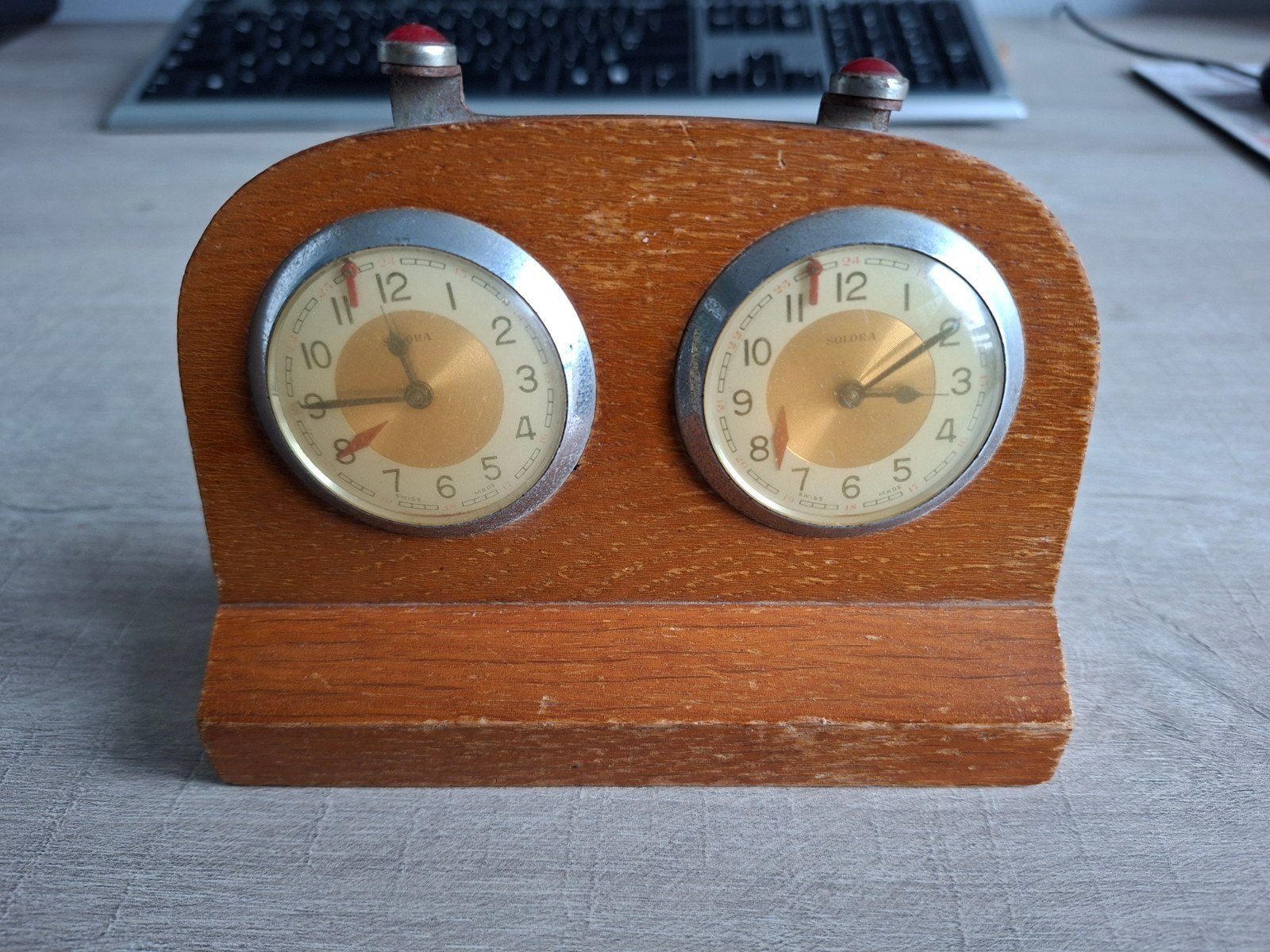 Vintage H. Koopman Dam- en Schaakklokken, Antiek en Kunst, Ophalen of Verzenden