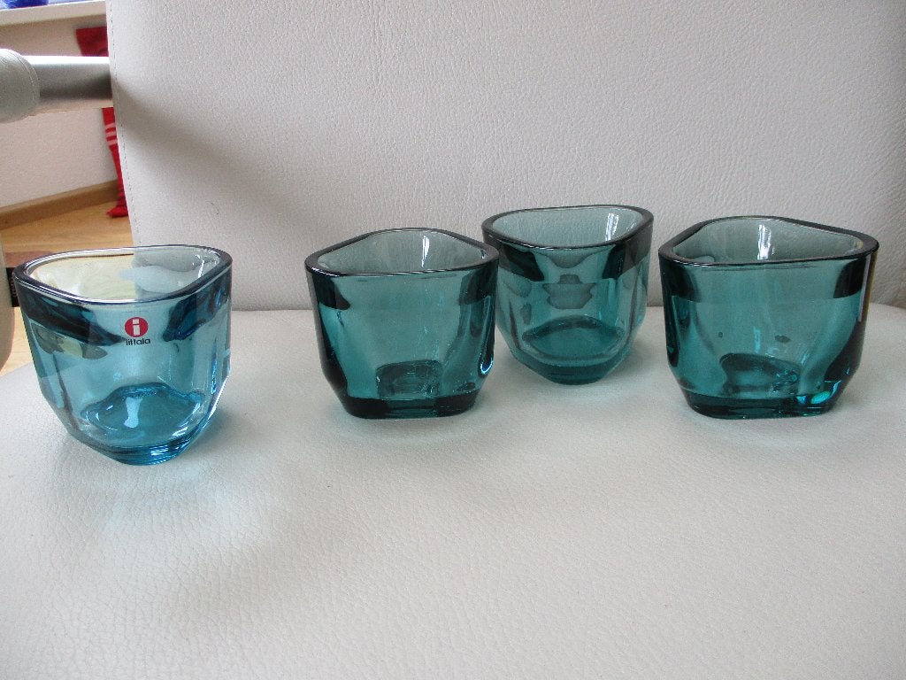 Iittala - TRIS - glas - Finland, Overige materialen, Ophalen of Verzenden, Zo goed als nieuw, Groen