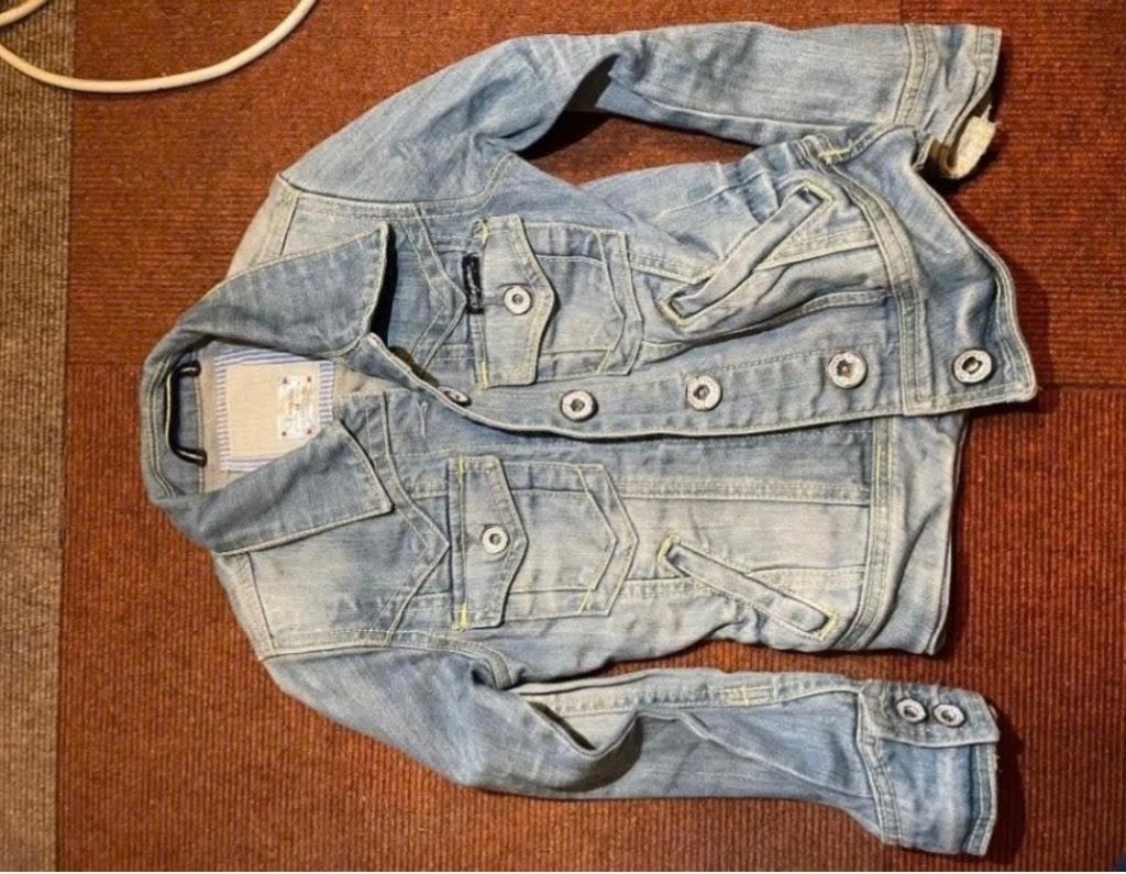 VINGINO spijkerjas in maat 110 116, Kinderen en Baby's, Kinderkleding | Maat 110, Ophalen, Meisje, Zo goed als nieuw, Vingino