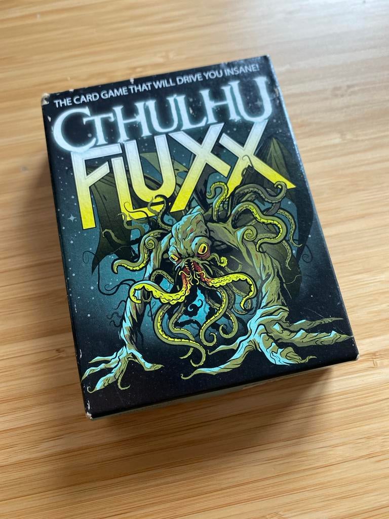 Cthulhu Fluxx Kaartspel - Het spel dat je gek maakt!, Een of twee spelers, Ophalen of Verzenden, Gebruikt
