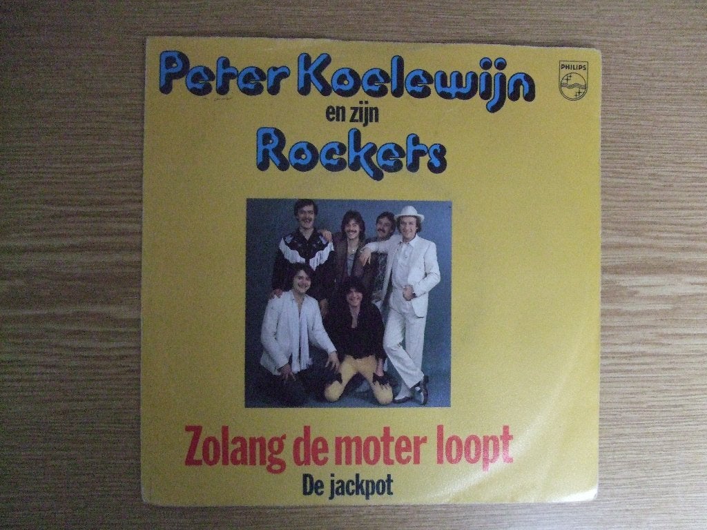 PETER KOELEWIJN     ZOLANG DE MOTER LOOPT / DE JACKPOT, 7 inch, Ophalen of Verzenden, Zo goed als nieuw, Nederlandstalig