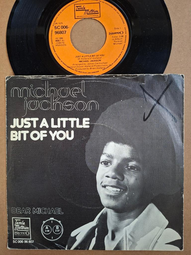 MICHAEL JACKSON - just a little bit of you   NL 1975, Cd's en Dvd's, Vinyl Singles, Ophalen of Verzenden, Gebruikt, Pop