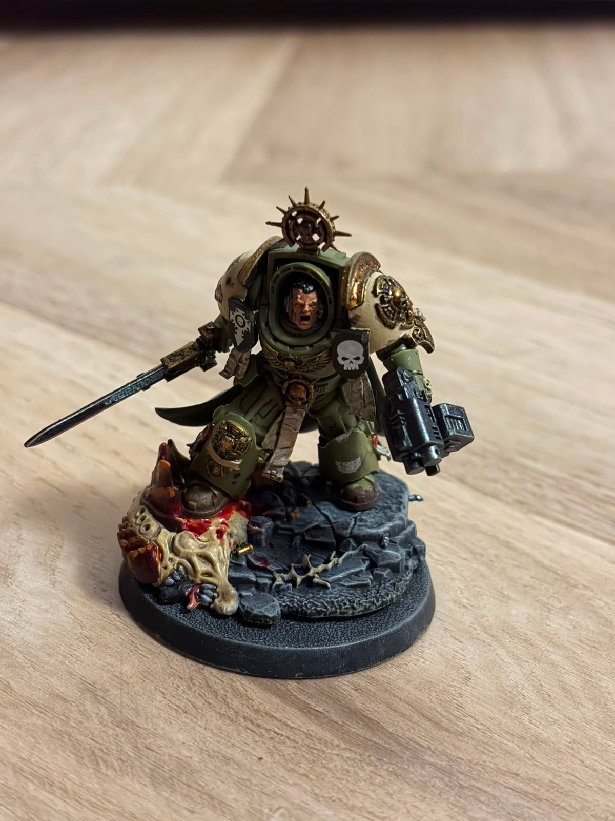 Space marine terminator captain, Verzenden, Zo goed als nieuw