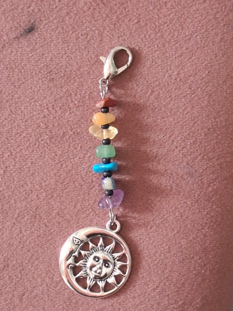 Hanger met natuursteentjes, Ophalen of Verzenden, Zo goed als nieuw, Overige kleuren, Overige materialen