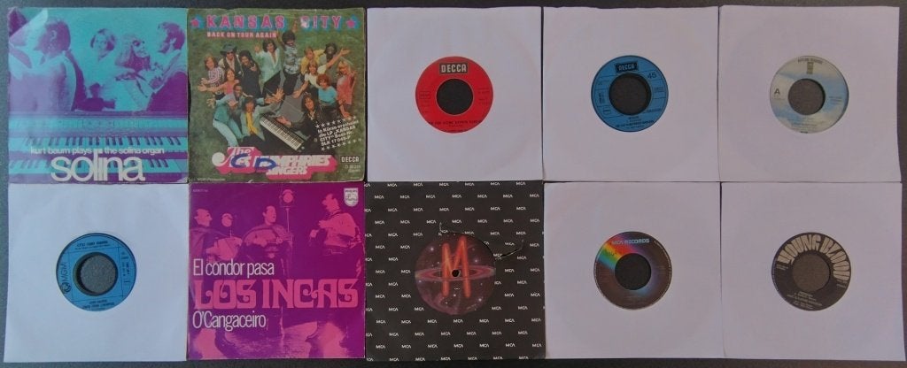 Set 5: 10 singles jaren 70, Gebruikt, Originele persing, 7 inch, Ophalen of Verzenden