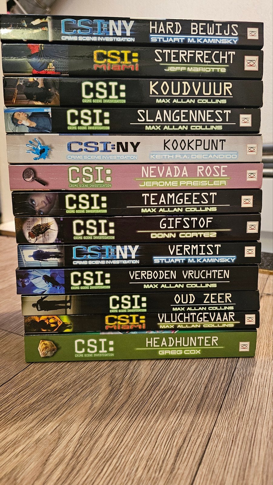 CSI: Crime Scene Investigation Boekenreeks (13 delen), Ophalen of Verzenden, Gelezen, Diverse auteurs (o.a. Stuart M. Kaminsky, Max Allan Collins)