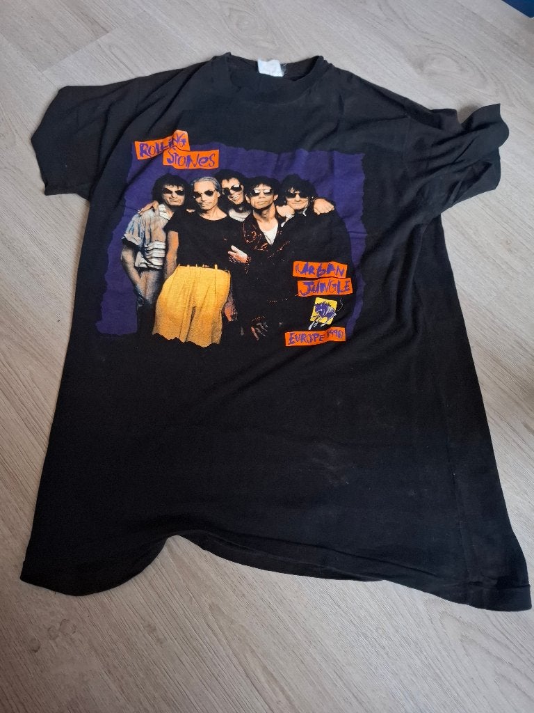 Rolling Stones shirt Urban Jungle Tour., Maat 52/54 (L), Onbekend, Zwart, Ophalen of Verzenden