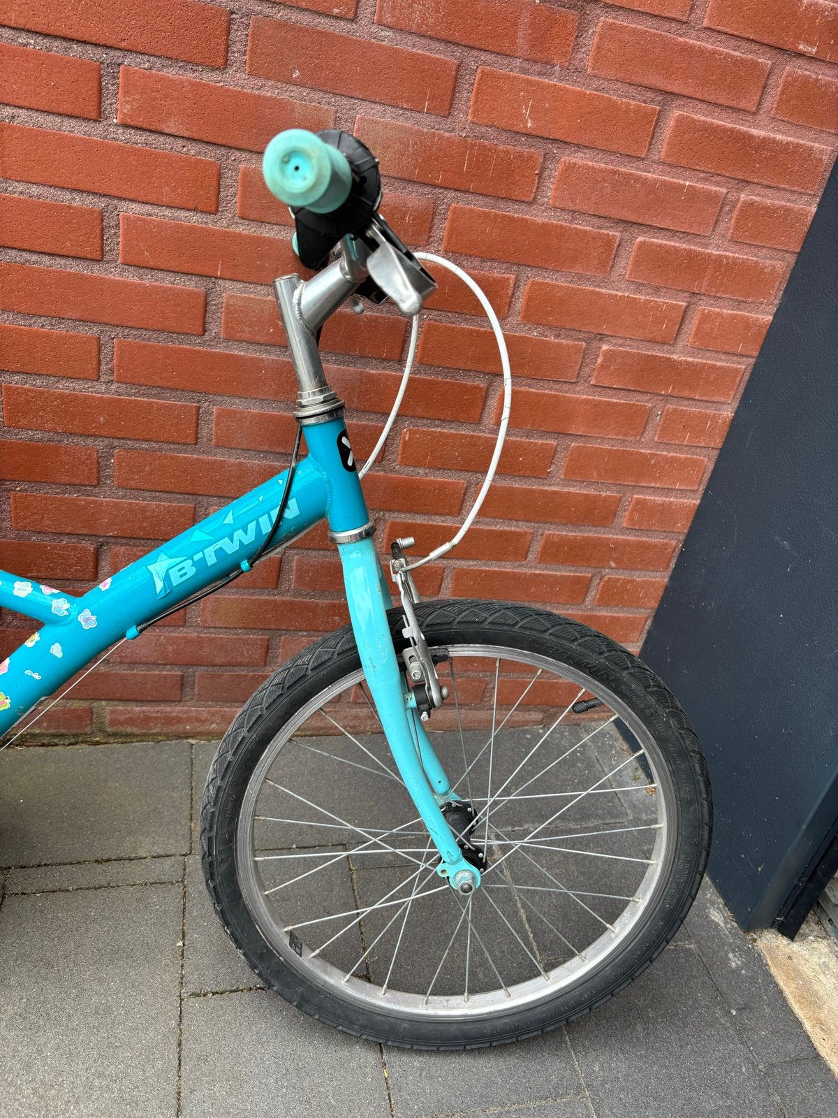 B'Twin kinderfiets 20 inch met versnellingen, Ophalen, Gebruikt, Velgrem, Handrem