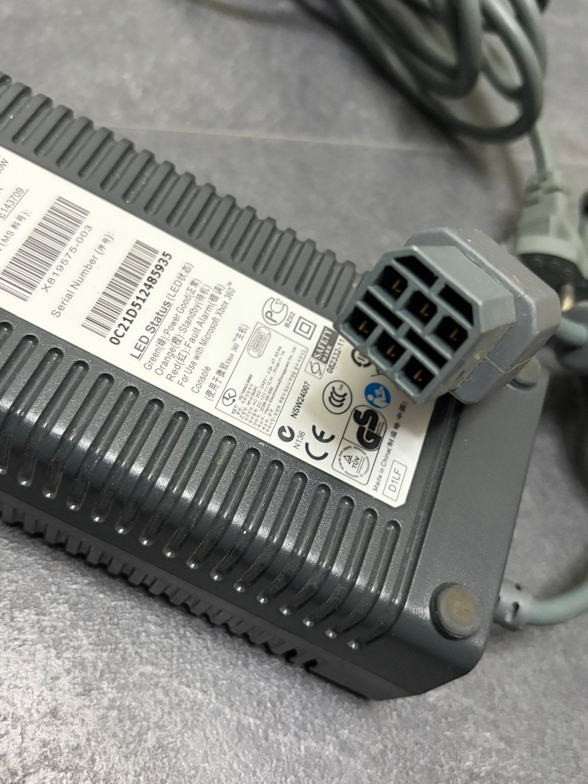 Xbox 360 Voeding Adapter - Origineel Microsoft, Gebruikt, Vechten, Geen, 1 speler