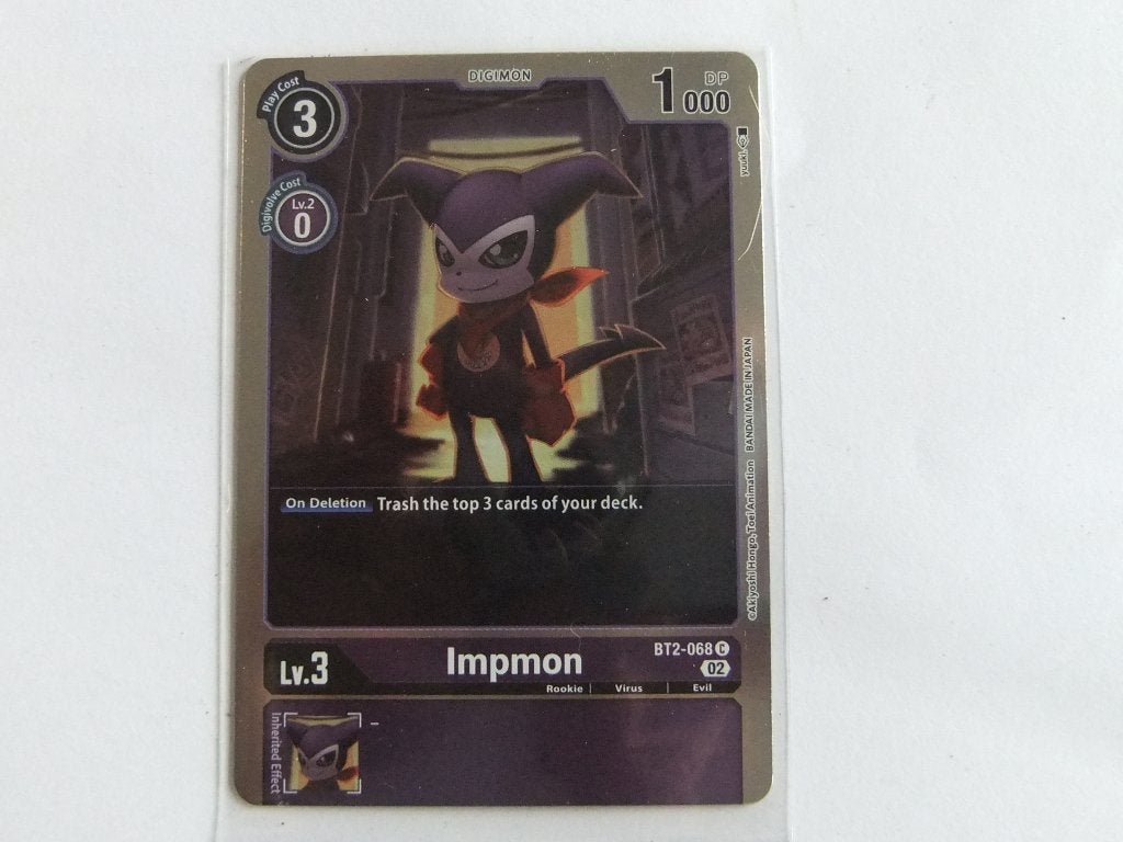 Digimon Card Game - Impmon BT2-068C (Rookie, Virus, Evil), Verzenden, Nieuw, Losse kaart, Foil