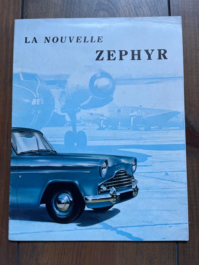 Ford Zephyr Mark II folder (Franstalig, 12 pagina's), Ophalen of Verzenden, Gelezen, Ford