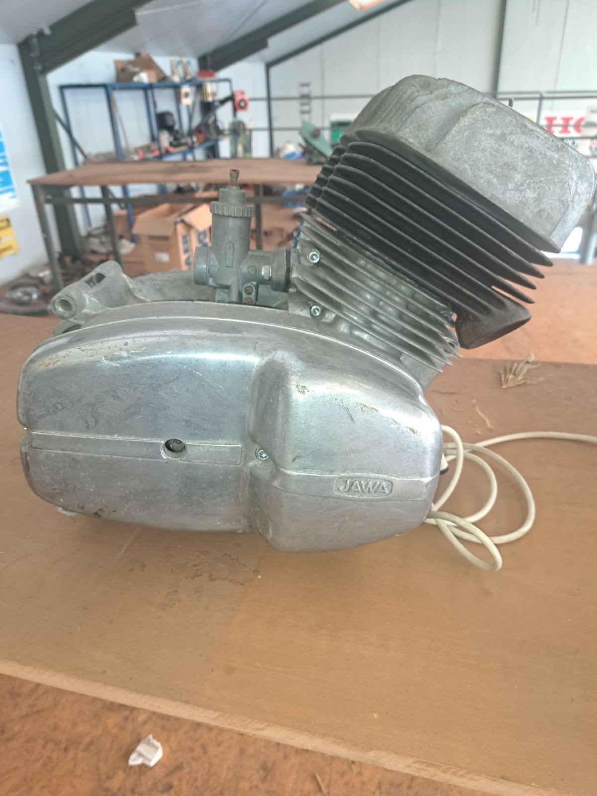 Jawa 350 motorblok, Ophalen, Gebruikt
