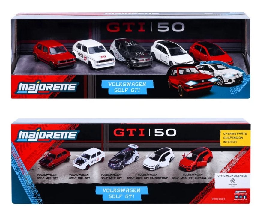Majorette Golf GTI 5 Pieces Giftpack, Www.rubensmodelautos.nl, Auto, Nieuw, Ophalen of Verzenden