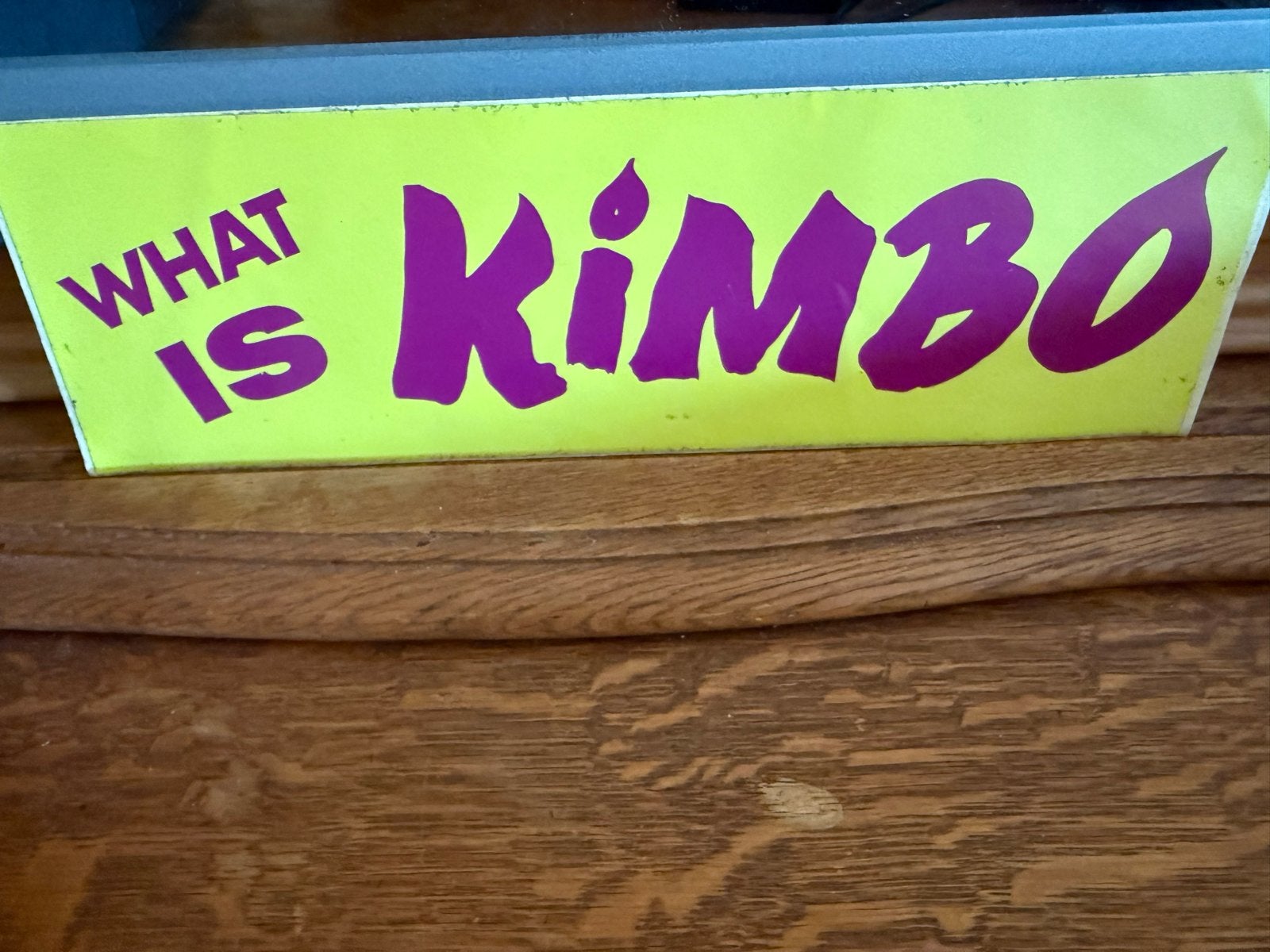 Sticker: What Is Kimbo - In goede staat, Ophalen of Verzenden, Zo goed als nieuw, Sticker