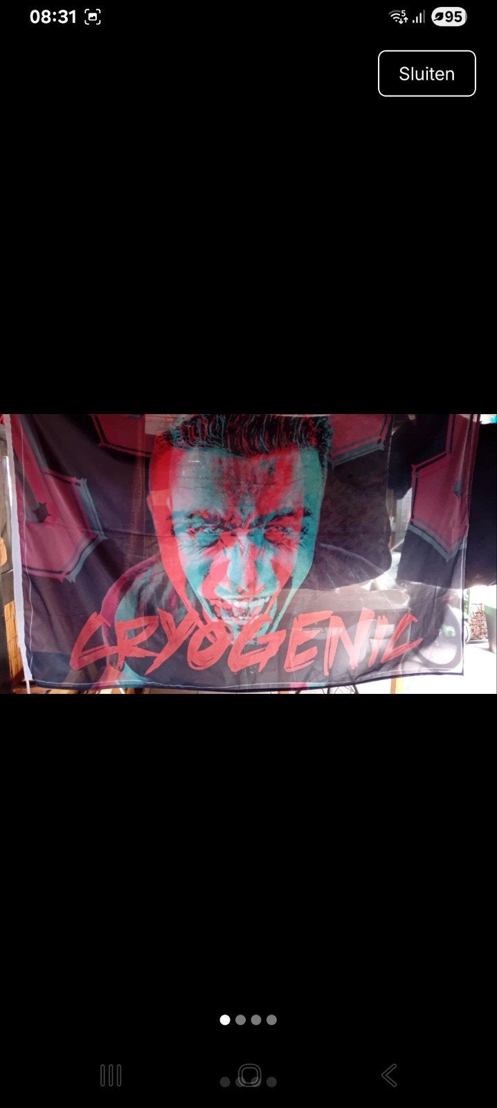 cryonenic vlag,., Ophalen of Verzenden, Zo goed als nieuw