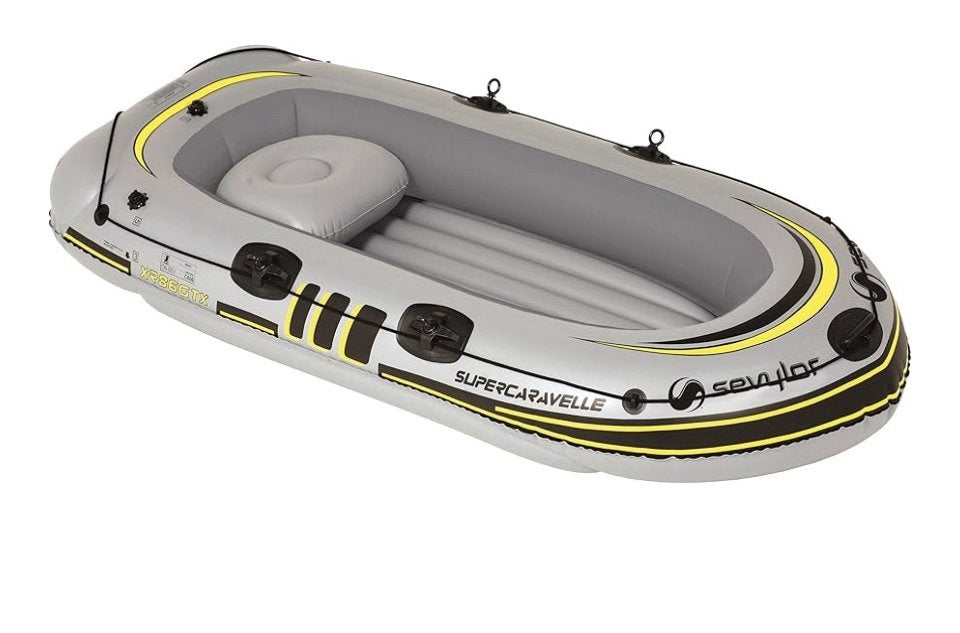Nieuw Sevylor Supercaravelle XR86GTX‑7 3-persoons rubberboot, Watersport en Boten, Opblaasbaar, Drie personen of meer, Overige typen