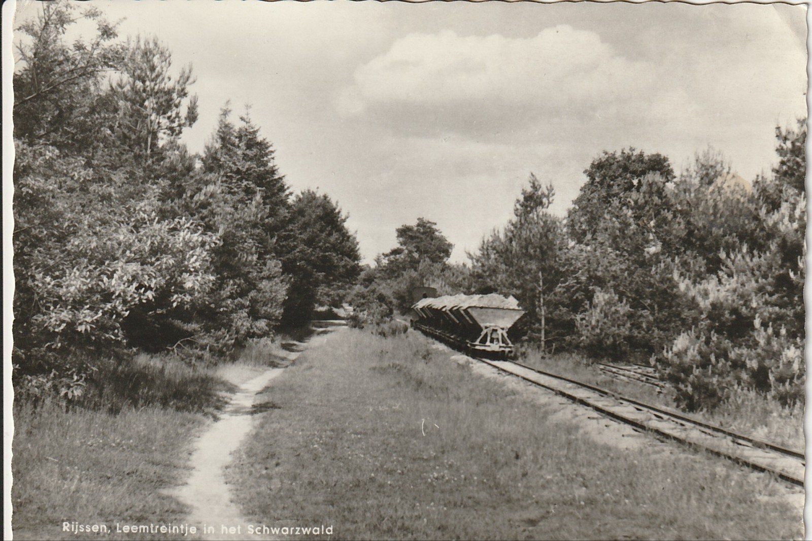 RIJSSEN LEEMTREINTJE SCHWARZWALD KIEPLORRIES DIESELLOCOMOTOR, Ophalen of Verzenden, 1960 tot 1980, Gelopen, Overijssel