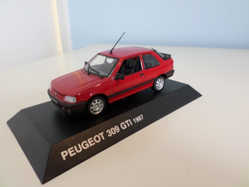 PEUGEOT 309 GTI van 1987  Red Vallelunga Nostalgie, Ophalen of Verzenden, Nieuw, Auto, Norev