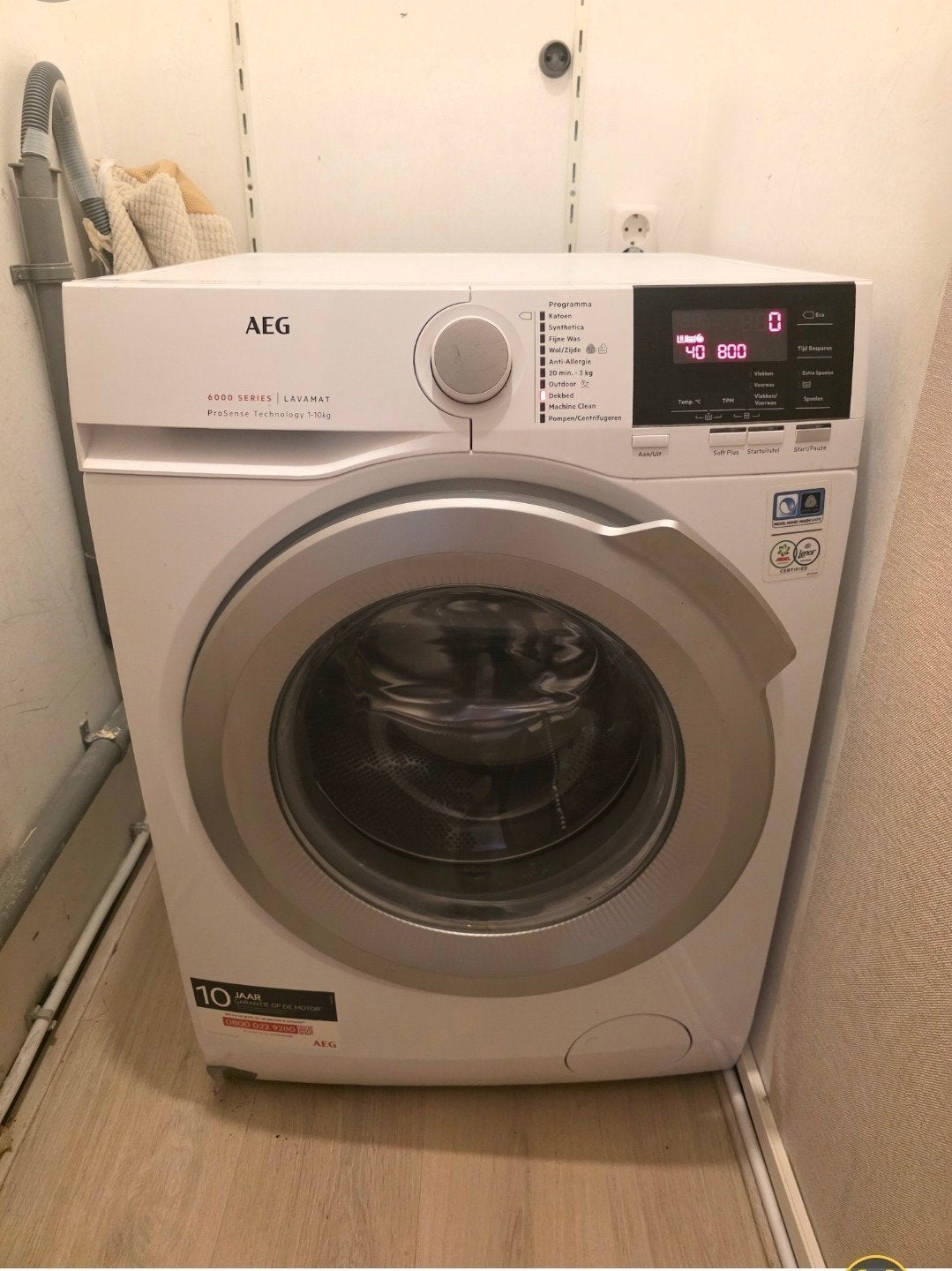 wasmachine aeg 6000 serie, Witgoed en Apparatuur, Gebruikt, Ophalen of Verzenden, Voorlader, 85 tot 90 cm
